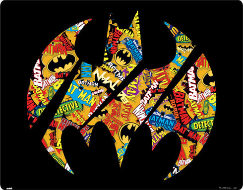 DC Comics Batman Silhouette Logo Vintage Pattern Xbox 360 Slim (2010) Skin